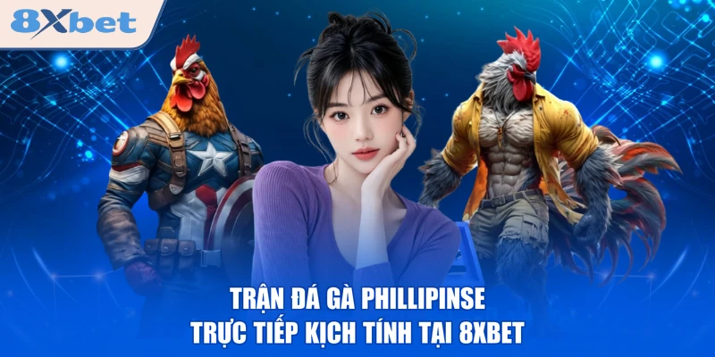 Trận đá gà Phillipinse trực tiếp kịch tính tại 8XBET